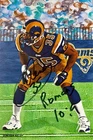 AENEAS WILLIAMS SIGNED CUSTOM GOAL LINE ART CARD~FOOTBALL HALL OF FAME~HOF AUTO