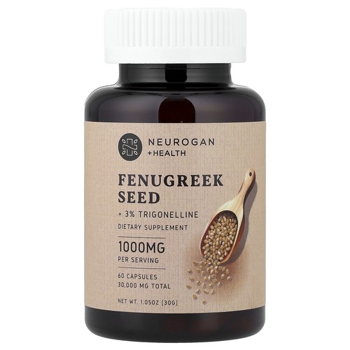 Fenugreek Seed + 3% Trigonelline, 60 Capsules (500 mg per Capsule)