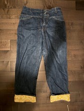 Marithe Francois Girbaud Men  s Denim Jeans Sz 38M Blue Cargo Baggy