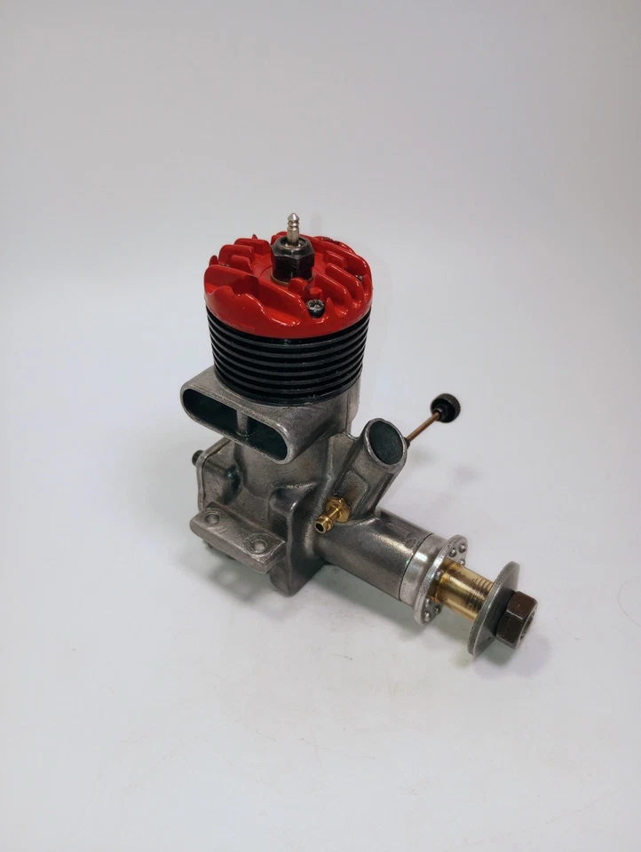 Hermoso modelo McCoy 35 Stunt Red Head 1961 vintage brillo motor CL/FF Foto 2 de 4