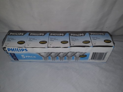 Philips GU5.3 MR16 Spot Light Lamp Bulb 50W 12V Halogen Dimmable (5 pack) - Picture 3 of 5