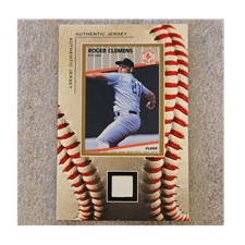 Fleer Roger Clemens Authentic Jersey Memorabilia Card Boston Red Sox MLB