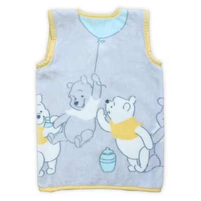 Un Doudou Fluffy Blanket Sleeper Disney Pooh & Friends (Gray) 40 X 56Cm (Ages 0_