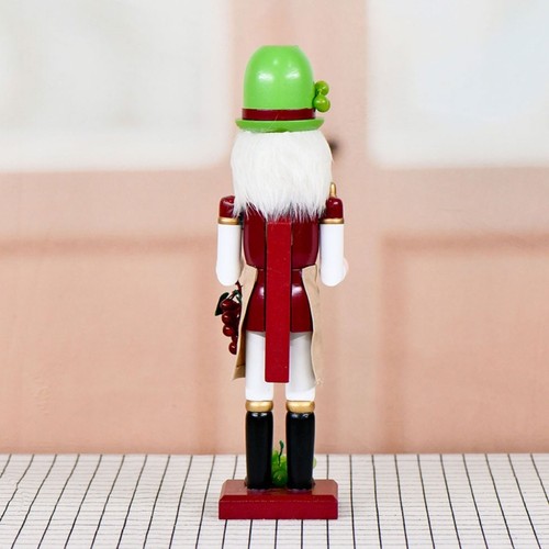 36CM Nutcrackers Statue Holiday Table Centerpieces Wine Grower Figurine - Picture 4 of 8