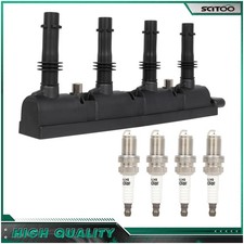 Ignition Coil & Spark Plugs For Chevy Cruze 2011-2015 Buick Encore 2013-21 1.4L