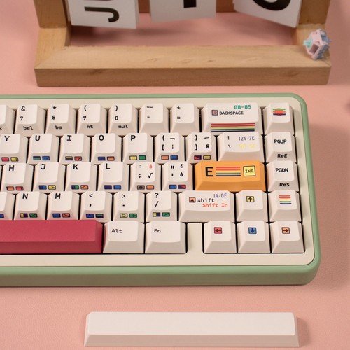 C64 R2 Side Character Theme Keyboard Keycaps Cherry Profile Set for MX - Afbeelding 7 van 21
