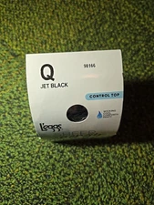 L'eggs Sheer Energy Sz Q Jet Black Control Top Tights Medium Support 98166