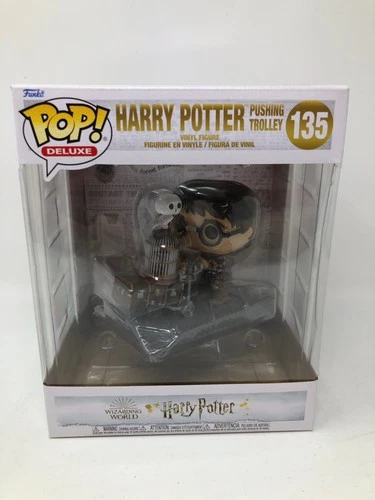 Funko POP! Deluxe Harry Potter Pushing Trolley #135 Vinyl Figure DAMAGED BOX