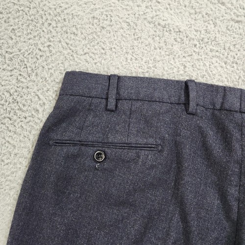 Pantalone Incotex uomo 38x30 blu grigio Benson super 100s pantalone lana made in Portugal - Foto 12 di 13
