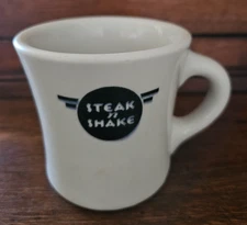 Vintage Steak n Shake Coffee Mug (Shenango China) 1951