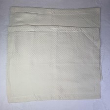 Superior Pillow Shams Standard Set Of 2 Beige Waffle 100 Cotton Cover Bedding