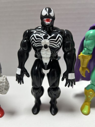 1995 Toy Biz Marvel Spider-Man Animated Series Lot Venom Shocker Mysterio - Picture 5 of 19