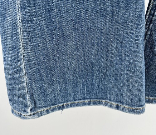 Roxy Denim Jeans Sunset Beach Flare Fit Floral Embroidery Detail Size 3 - Picture 6 of 10