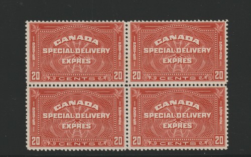 CANADA #E5 special Delivery Block of 4 F-VFNH - Picture 3 of 4