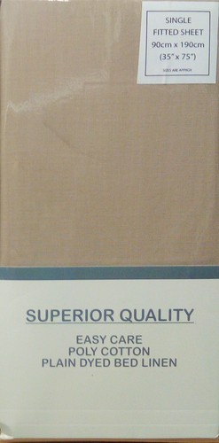 3 FOOT SINGLE SIZE BED EASY CARE FITTED SHEET DEEP 25cm BOX CHOICE OF COLOURS - Picture 29 of 37