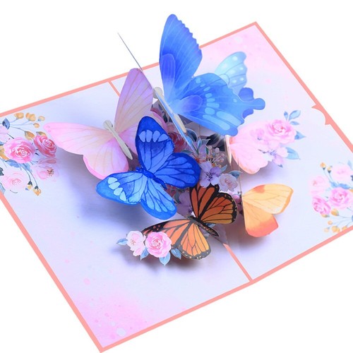 Paper Birthday Greeting Card Foldable Wedding Invitation Card Mother