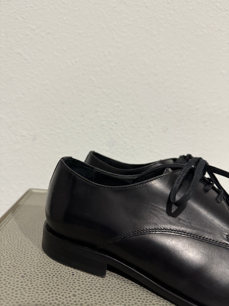 HARRYS OF LONDON BLACK Leather SIZE US EUR 43 MADE IN ITALY Oxfords Shoes