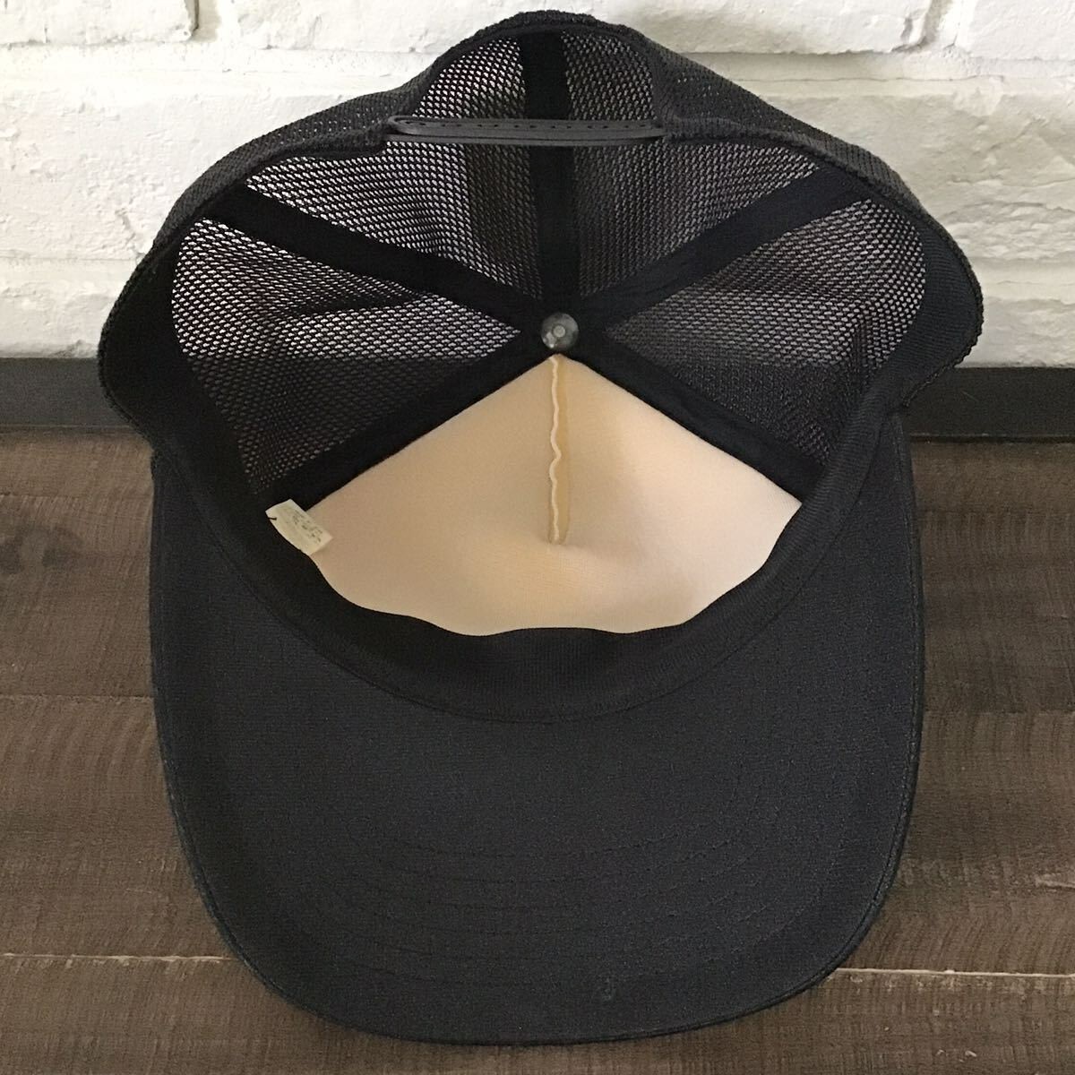 BAPE Swarovski KISS LOGO trucker hat cap A Bathing Ape Black image 7