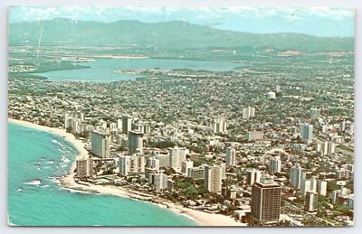 Vtg Condado San Juan International Airport Aerial View Puerto Rico Beaches