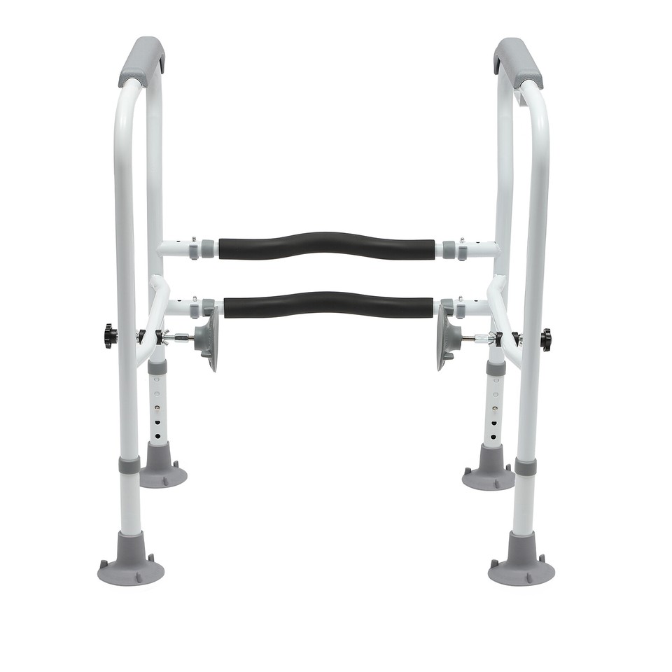 Toilet Safety Rails Bathroom Handicap Frame 330lb for Elderly Height