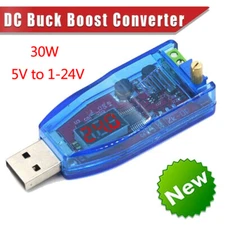 Mini USB DC-DC Buck Boost Converter Step Up Down Power Supply Module 5V to 1-24V