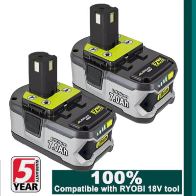 2X 18V 7Ah Akku für RYOBI One+ Plus Lithium RB18L50 P108 P104 Batterie