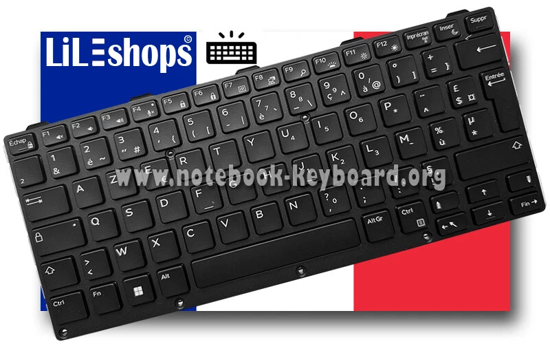 Claviers complets Dell AZERTY pour ordinateur portable