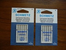 Schmetz 90/14 Universal Sewing Machine Needles 2 packages of 5 90/14 NEW