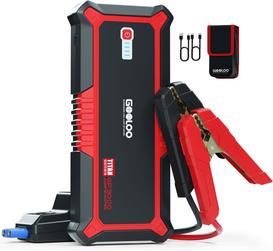 GOOLOO GE3000 Starthilfe Powerbank Mit Bis 3.000A Für 39,59€ (statt 60