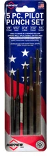 New Mayhew Tools USA 62282 5 pc. Pilot Punch Set  1/8" 5/32" 3/16" 7/32" & 1/4"