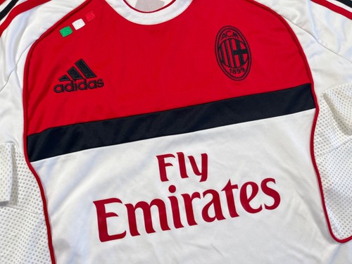 AC MILAN 2010/11 ADIDAS Training Fußball Shirt S SPIELER Fußball Trikot Italien - Bild 4 von 10