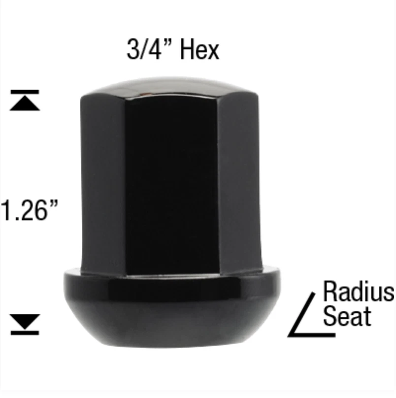 20x Black Porsche OEM Lug Nuts 14x1.5 Radius Seat Fits 911 928 924 944 964 993 - Image 2 of 2