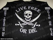 LIVE FREE OR DIE Navy Seals L/S T SHIRT SOCOM S-XL SOCOM Molon Labe 2A BLACK