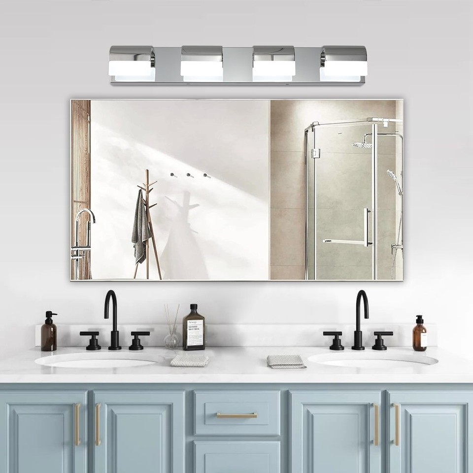 Modern Bathroom Vanity Lighting 4Light LED Vanity Lights Over Mirror