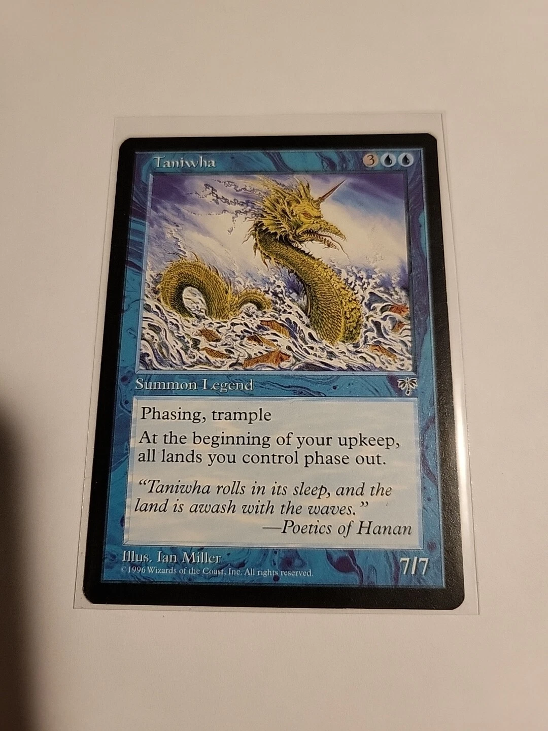 Taniwha MTG Mirage Rare Blue Creature NM X1