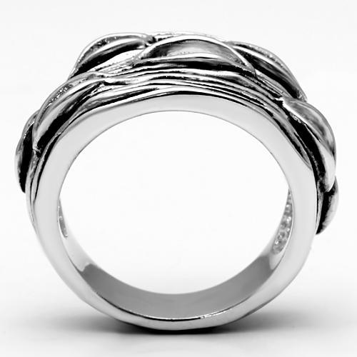 CLEARANCE------------SILVER TONE FINISH BOHO ARTISTIC FASHION RING SIZE 7 - Picture 3 of 4