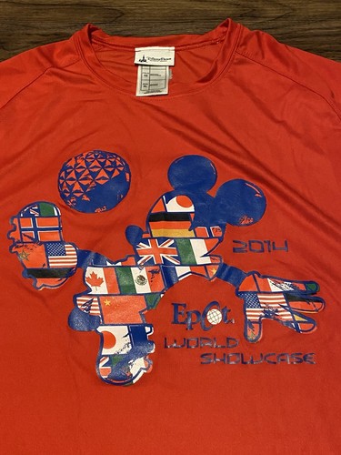 Maglia da calcio Topolino Disney Epcot World Showcase NUOVA con etichette 2014 taglia XL - Foto 3 di 5
