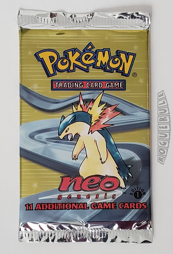 🚦1 Pokemon 1st Edition Neo Genesis Booster Pack- Typhlosion