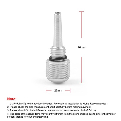 M18x2.5 Magnetic Oil Dipstick Silver for Inverter Generators WEN Yamaha Predator - Picture 2 of 6