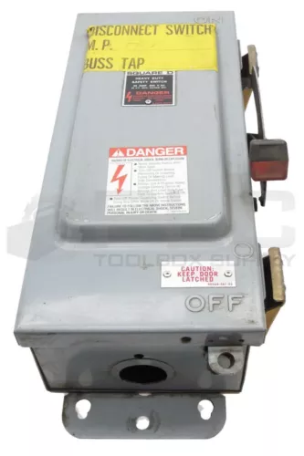 SQUARE D H361A / E1 SAFETY SWITCH 30A 600V AC/DC TYPE 12K 3PH