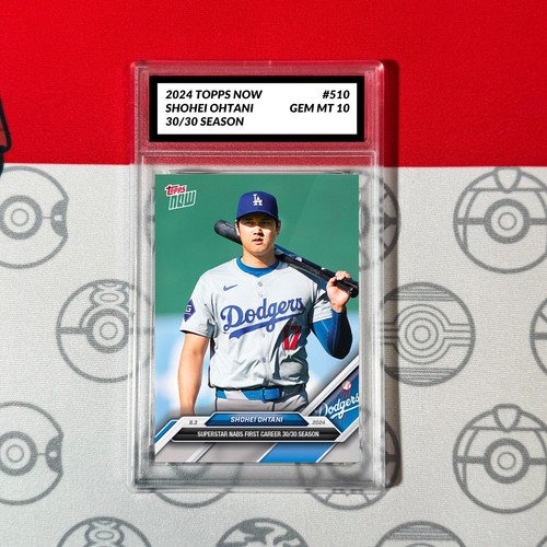 Graded 10 Shohei Ohtani 1st 30/30 Season 2024 MLB TOPPS NOW Card #510