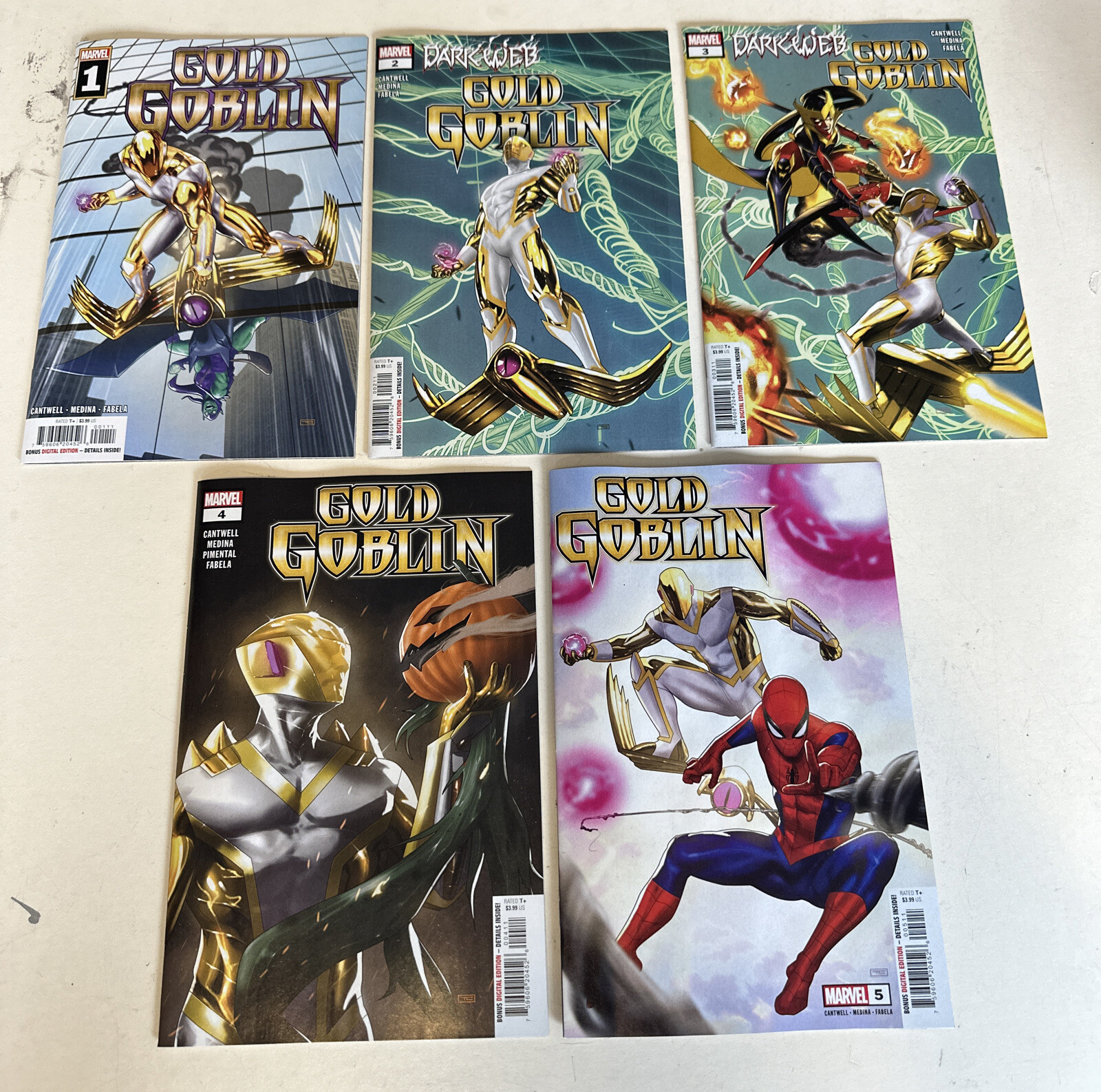 GOLD GOBLIN #1-5 (2023) COMPLETE SERIES SET RUN LOT MARVEL COMICS UNREAD 🐶