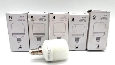 5x EGLO Edi Light Sparlampe T45 Tropfen 9W 9 Watt Restposten 33036 Neu