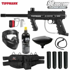 Maddog Tippmann 98 Custom BASIC Silver CO2 Paintball Gun Marker Starter Package