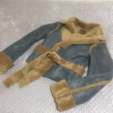 Wawa Woom Faux Shirling Fur Aviator Jacket Coat All