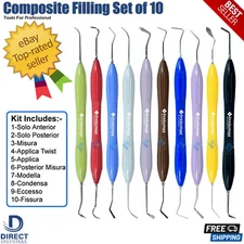 Dental Composite Filling Instruments Silicon Handle Scaler Restoration Tools