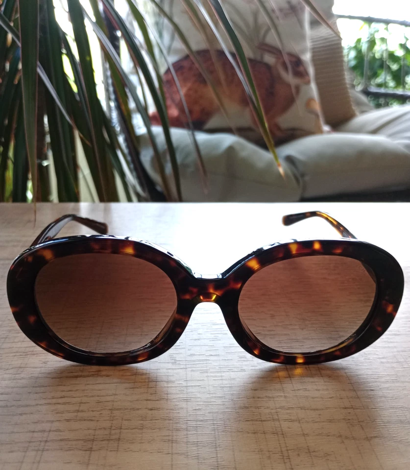 Gafas de sol COACH HC8337U Havana Tortuga acento púrpura marrón degradado 53 mm Foto 2 de 4