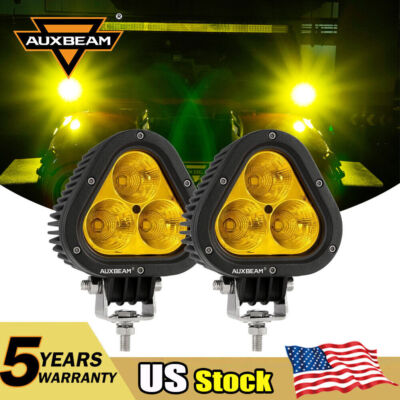 AUXBEAM 4'' LED Cube Pods Work Light Bar Spot Offroad Truck ATV Driving Fog Lamps