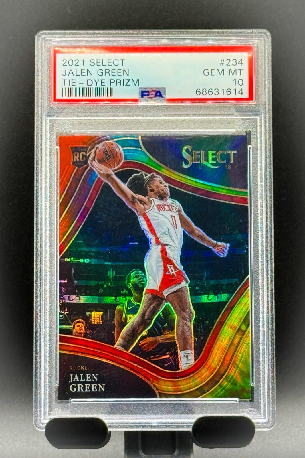 2021 Select Jalen Green Courtside Tie-Dye /25 Rookie Rc #234 PSA 10, Pop 5 SSP