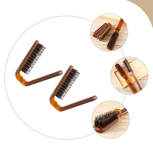 2 Pcs Reisekamm Damen Fräulein Faltbarer Haarkamm Taschenhaarbürste - Bild 8 von 12